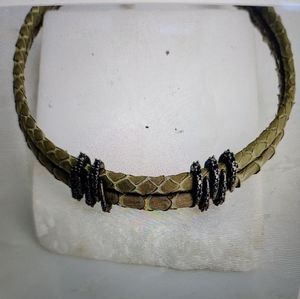 NWOT Natalie B Janelle Snake Skin Choker